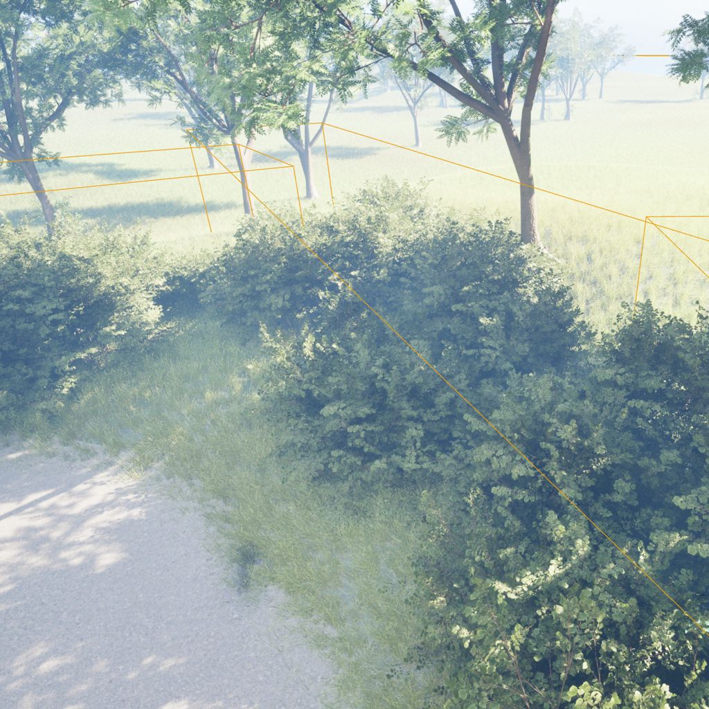Paesaggio creato in Landscape mode di Unreal Engine