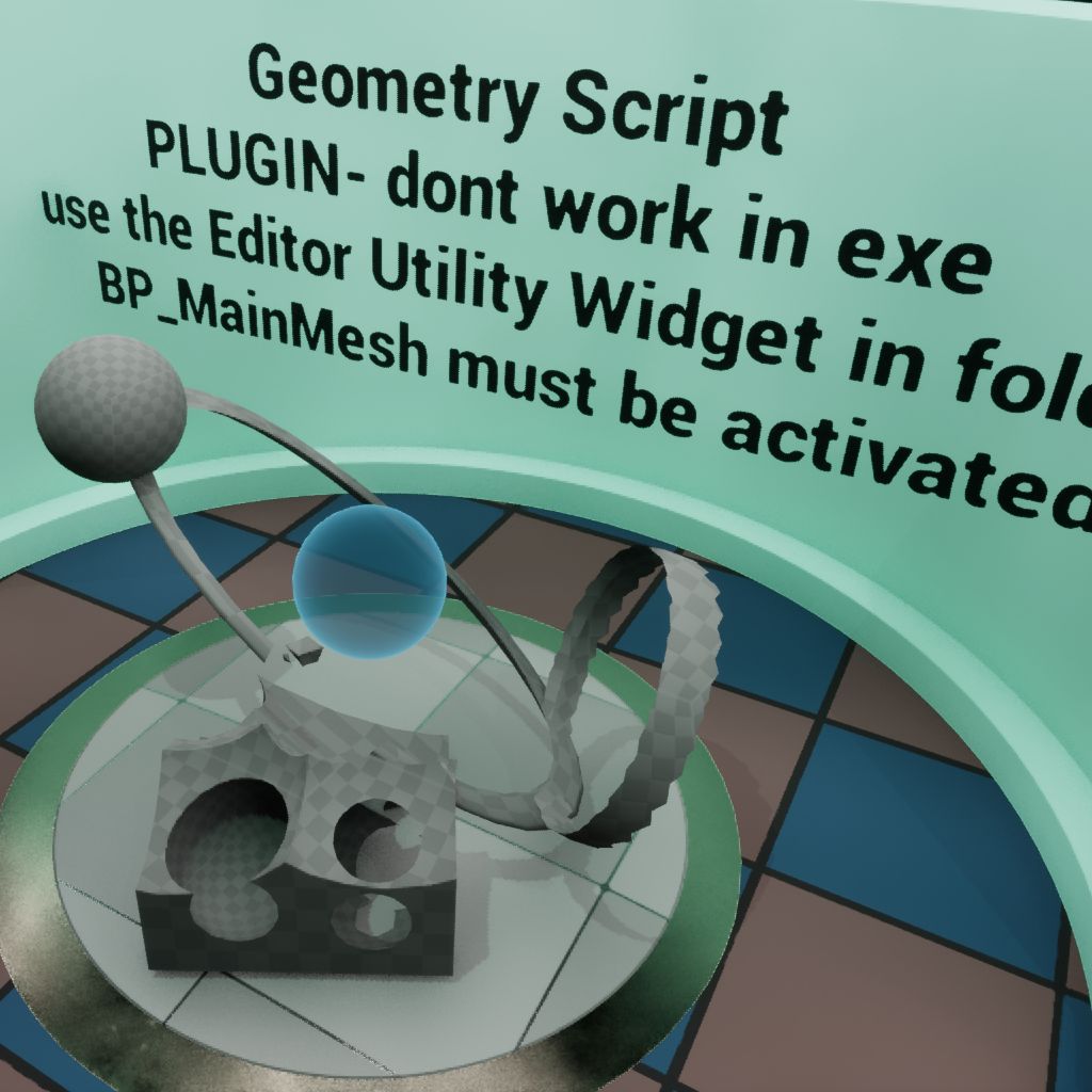 Blueprint con cui si può interagire nell'editor per creare mesh o altri attori